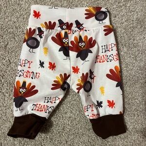 Happy thanksgiving newborn pants